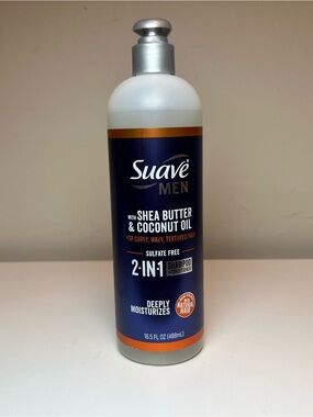 Suave Men 2-in-1 Shampoo + Conditioner with Shea Butter & Coconut Oil - Blue